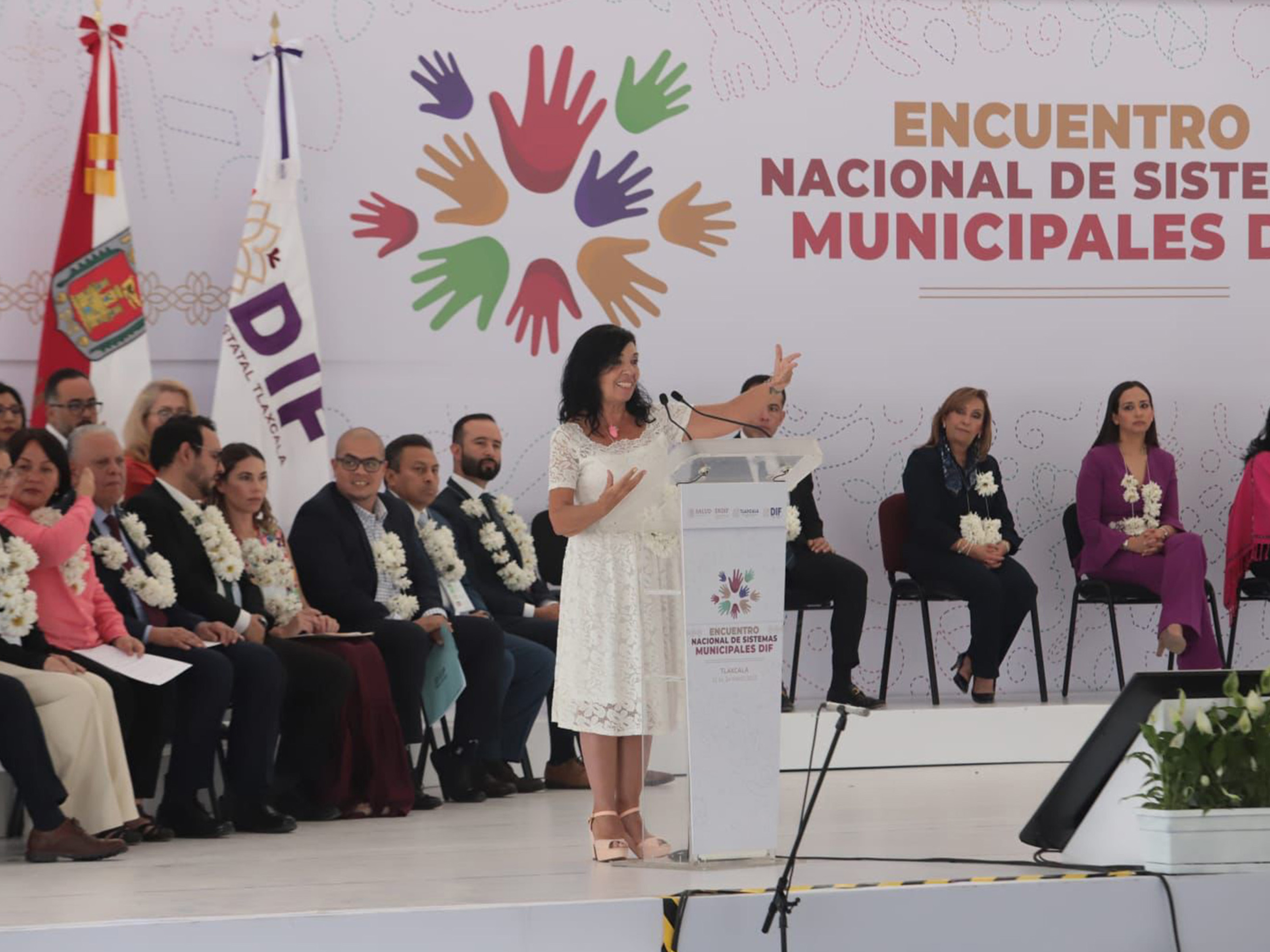 En Tlaxcala, Gaby Bonilla participa en Encuentro Nacional de Sistemas Municipales DIF