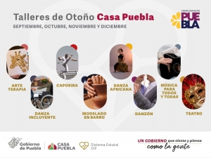 Con talleres en Casa Puebla, SEDIF fomenta actividades artísticas y culturales