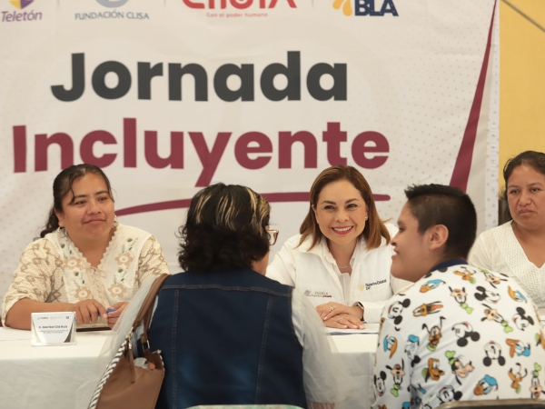 Celebra Gaby Bonilla “Jornada Incluyente” en Tepexi de Rodríguez