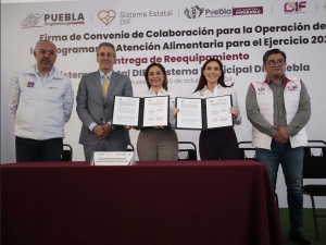 Refrendan SEDIF y SMDIF de Puebla trabajo conjunto para programas de alimentación