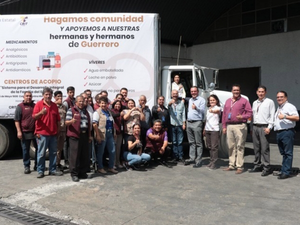 Dirige Gaby Bonilla preparación de primer convoy con 60 toneladas de ayuda a Guerrero